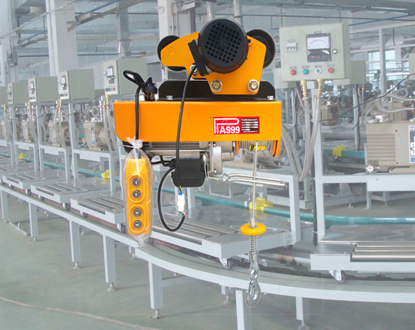 PA miniature wire rope electric hoist with sports car